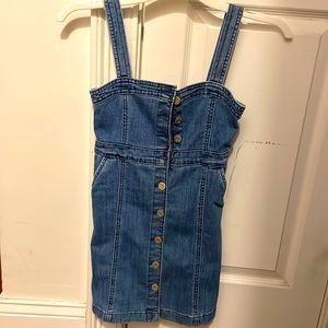 NWT adorable denim button down dress